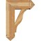 Ekena Millwork Funston Arts and Crafts Rough Sawn Bracket w/ Offset Brace, Western Red Cedar, 8"W x 20"D x 28"H BKT0806X20X28FST03RWR - alternate 4